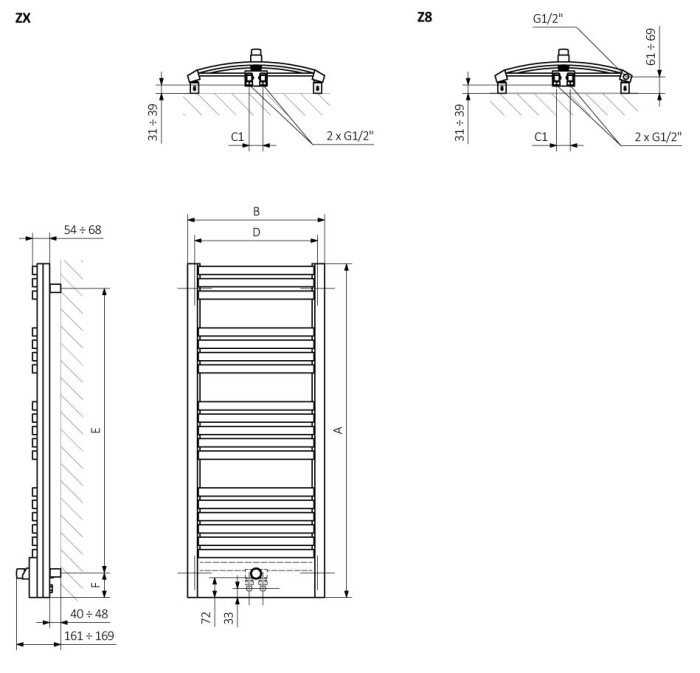 Terma эллектрический полотенцесушитель dexter one 1220-500