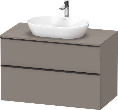 Duravit тумба подвесная под раковину 550 мм х 1000 мм, d-neo, de496804343 цвет: базальт матовый