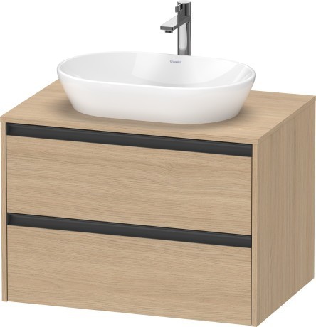 Duravit тумба подвесная под раковину 550 мм х 800 мм х 568 мм, ketho.2, k24895030300000 цвет: антрацит