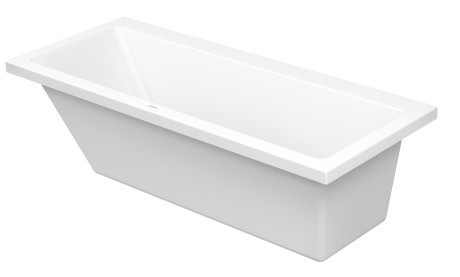 Duravit акриловая ванна 1700 х 700 c наклоном для спины слева, встраиваемая версия, vero, 700131000000000 цвет: белый