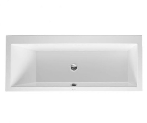 Duravit акриловая ванна 1700 х 700 c наклоном для спины слева, встраиваемая версия, vero, 700131000000000 цвет: белый