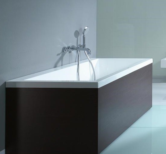 Duravit акриловая ванна 1700 х 700 c наклоном для спины слева, встраиваемая версия, vero, 700131000000000 цвет: белый