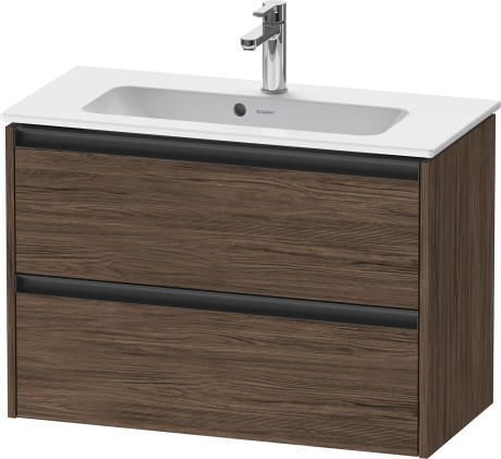 Duravit тумба подвесная под раковину 390 мм х 810 мм х 549 мм, ketho.2, k25256021210000 цвет: орех темный