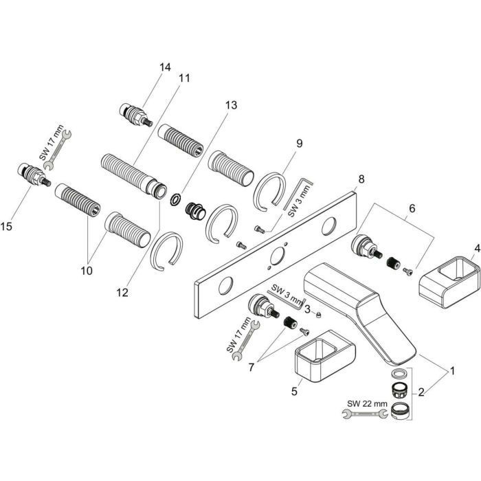 AXOR смеситель для раковины, Urquiola, золото арт. 11043250