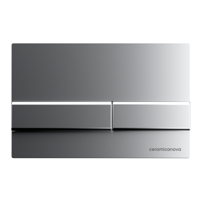 Ceramicanova инсталляция с кнопкой envision/ flat, cn1002m цвет: хром