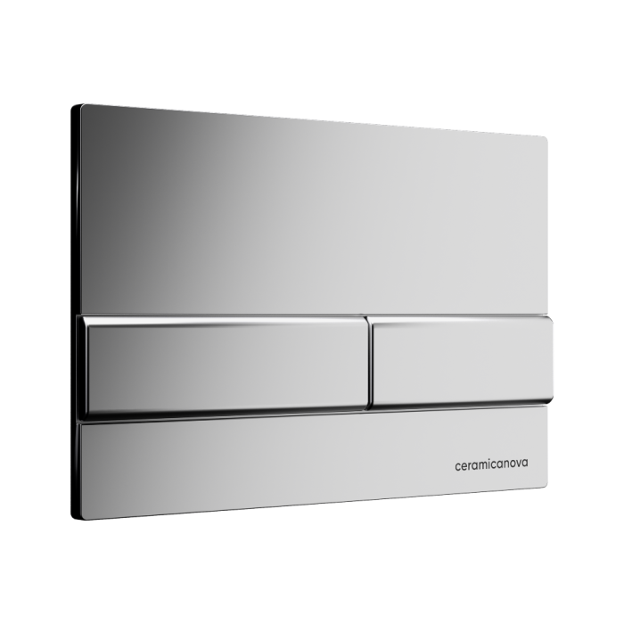 Ceramicanova инсталляция с кнопкой envision/ flat, cn1002m цвет: хром