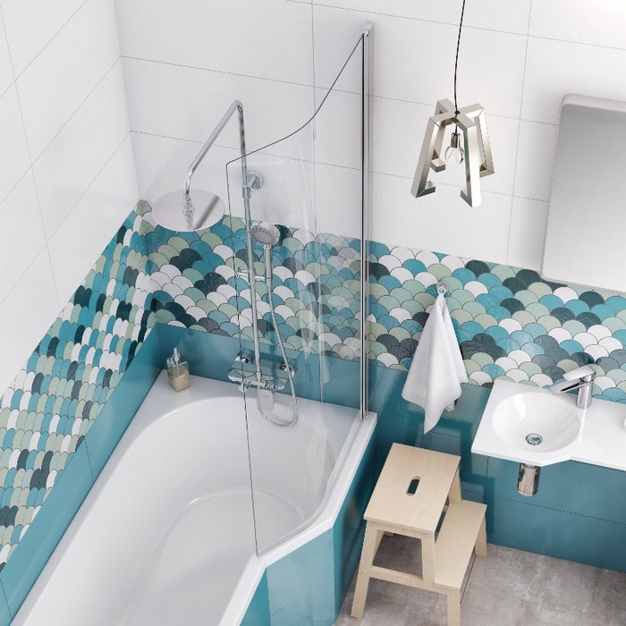 Шторка для ванны 75 см, Excellent Be spot, хром арт. KAEX.2309.750.PR