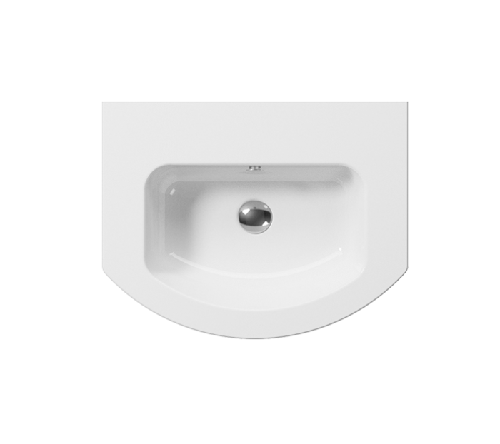 GSI Подвесная раковина 62х48х17 см, санфарфор, Pura - 8827111