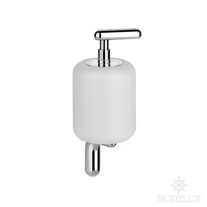 Gessi Дозатор для жидкого мыла подвесной, Goccia, 38013#031 цвет: хром/белый
