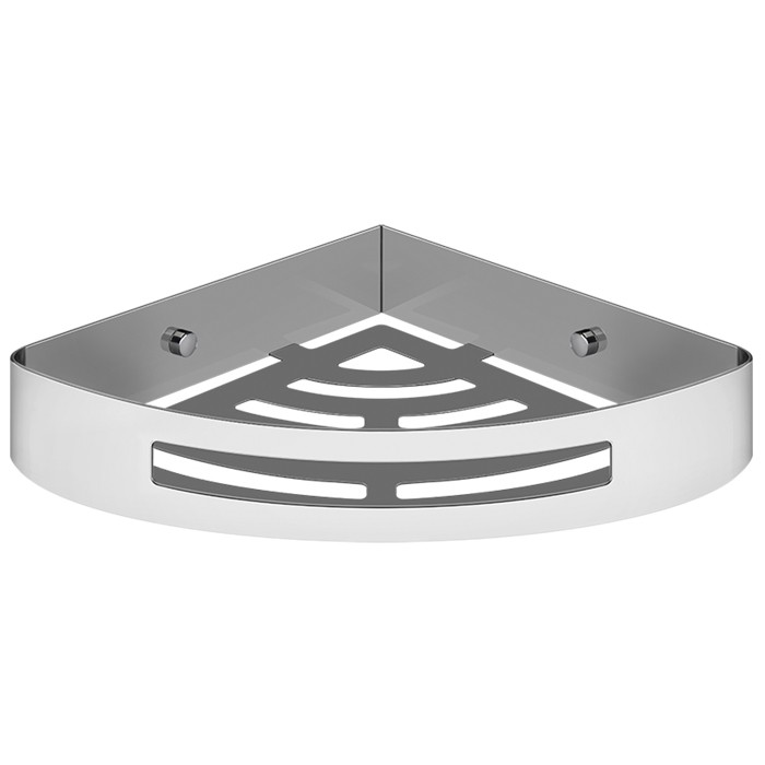 Gessi Полка угловая 20х20 см., подвесная, Rilievo, 59561#031 цвет: хром