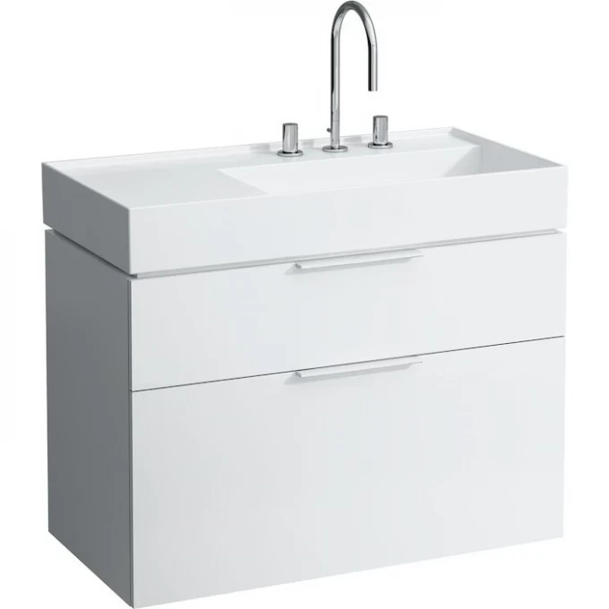 LAUFEN раковина-чаша с полочкой слева, с 3 отверстиями для смесителя, KARTELL - 8.1033.9.000.108.1
