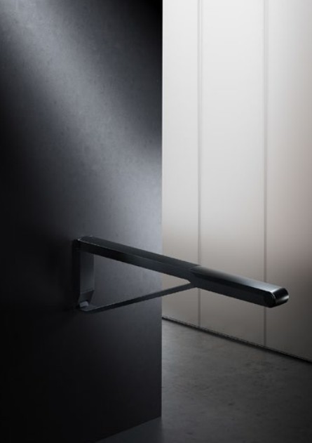 Keuco складной поручень для установки справа и слева 850 мм, axess, чёрный, чёрный матовый арт. 35003 370837