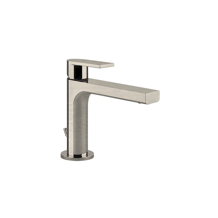 Gessi Смеситель для раковины, на 1 отв, с донным клапаном, Emporio Via manzoni, 38602#149 цвет: finox brushed nickel