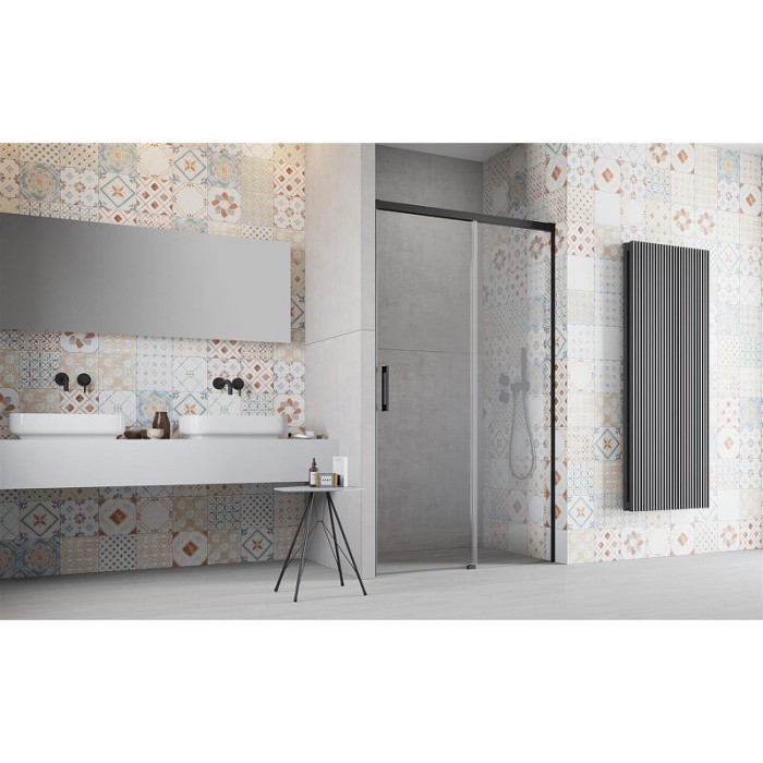 Radaway душевая дверь black dwj 140 r профиль черный стекло прозрачное, Idea - 387018-54-01R