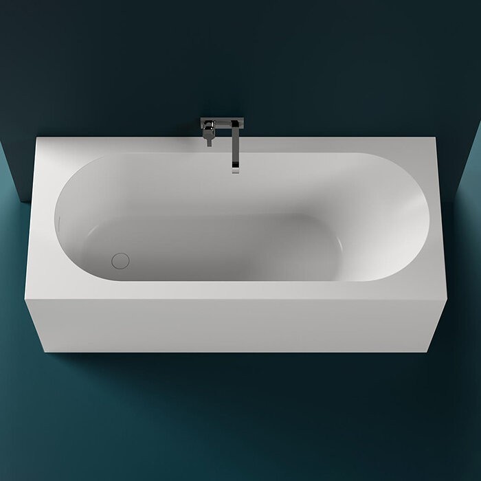 Salini ванна пристенная 180x80, fabia, 102612grf цвет: глянцевый белый