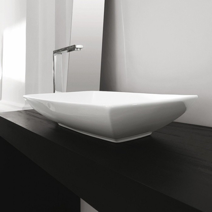 ArtCeram раковина (накладная), jzl002 05 00 jazz цвет: белый матовый