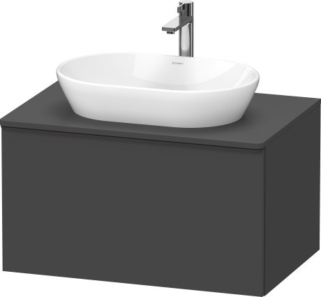 Duravit тумба подвесная под раковину 800 мм х 550 мм, с консолью, d-neo, de494704949 цвет: графит матовый