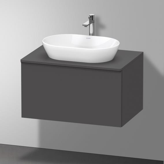 Duravit тумба подвесная под раковину 800 мм х 550 мм, с консолью, d-neo, de494704949 цвет: графит матовый