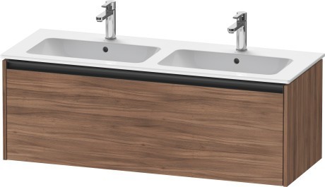 Duravit тумба подвесная под двойную раковину 480 мм х 1210 мм х 440 мм, ketho.2, k25066079790000 цвет: орех натуральный
