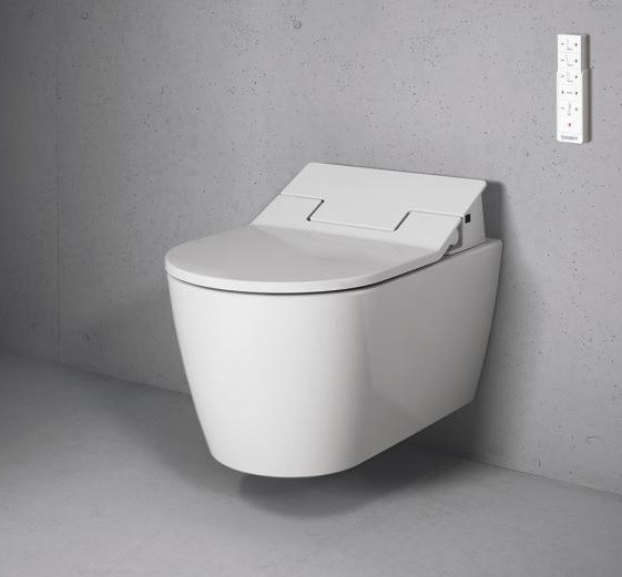 Duravit унитаз подвесной с вертикальным смывом, для sensowash, c покрытием wondergliss, me by starck, 25285900001 цвет: белый