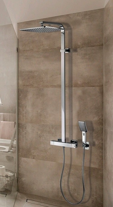 Bossini душевая стойка termostatico из нержавеющей стали, cosmo, хром арт. l40001.030