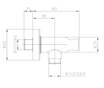 Bossini держатель для ручного душа с шланговым подсоединением, accessories, черный арт. c12000.073
