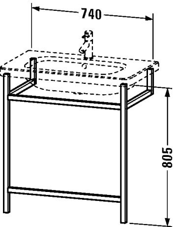 Duravit полотенцедержатель под раковину чёрный, durastyle, ds9892 77 цвет: черный орех