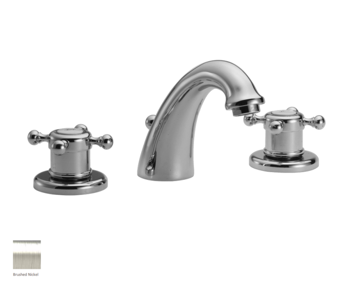 Cisal смеситель для раковины, vt0010102a huber victorian, цвет: satin brushed nickel