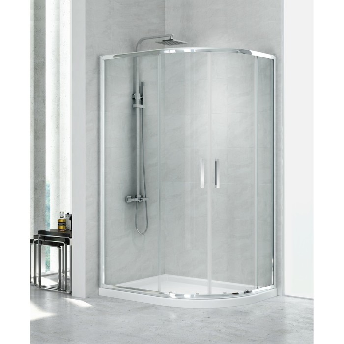 Душевое ограждение 100x80x195, New trendy New maxima, хром арт. K-0577