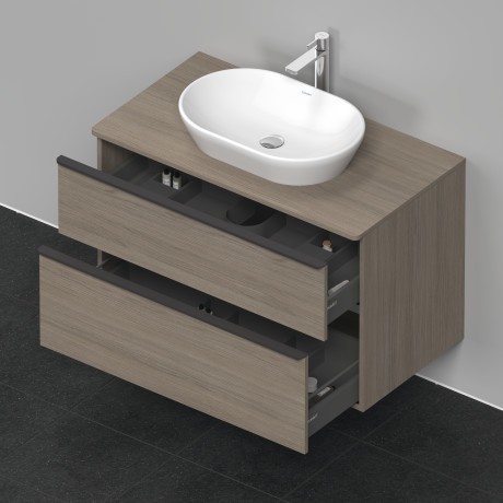 Duravit тумба подвесная под раковину 550 мм х 1000 мм, d-neo, de496803535 цвет: дуб терра