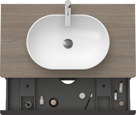 Duravit тумба подвесная под раковину 550 мм х 1000 мм, d-neo, de496803535 цвет: дуб терра