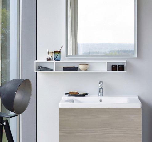 Duravit тумба подвесная под раковину, l-cube, lc 6177 3131 цвет: сосна серебристая