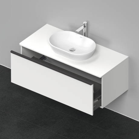 Duravit тумба подвесная под раковину 1200 мм х 550 мм и консолью, d-neo, de494901818 цвет: gres pietra grey opaco