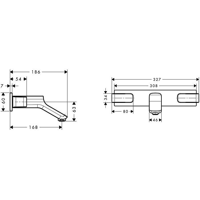 AXOR смеситель для раковины, Urquiola, золото арт. 11042250