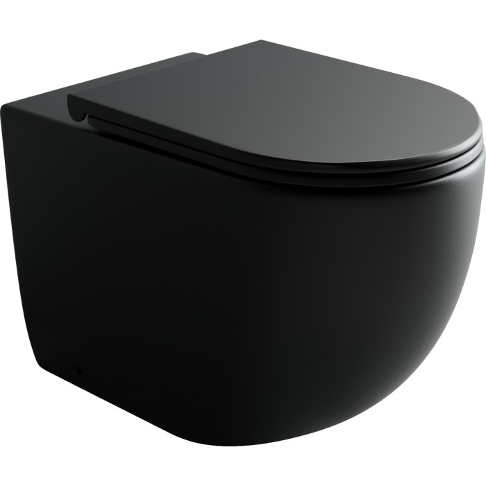 Ceramicanova унитаз с сиденьем metropol, cn4004mb цвет: чёрный