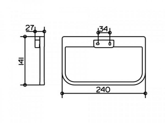 Keuco держатель для полотенца collection mol кольцо 24 см, collection moll, хром арт. 12721 010000