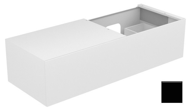 Keuco тумба подвесная под раковину справа с одним выдвижным фронтом, edition 11, черный арт. 31166 330000