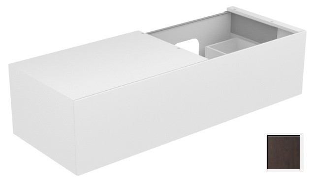 Keuco тумба подвесная под раковину справа с одним выдвижным фронтом, с внутренней светодиодной подсветкой, edition 11, табачный дуб арт. 31166 850100