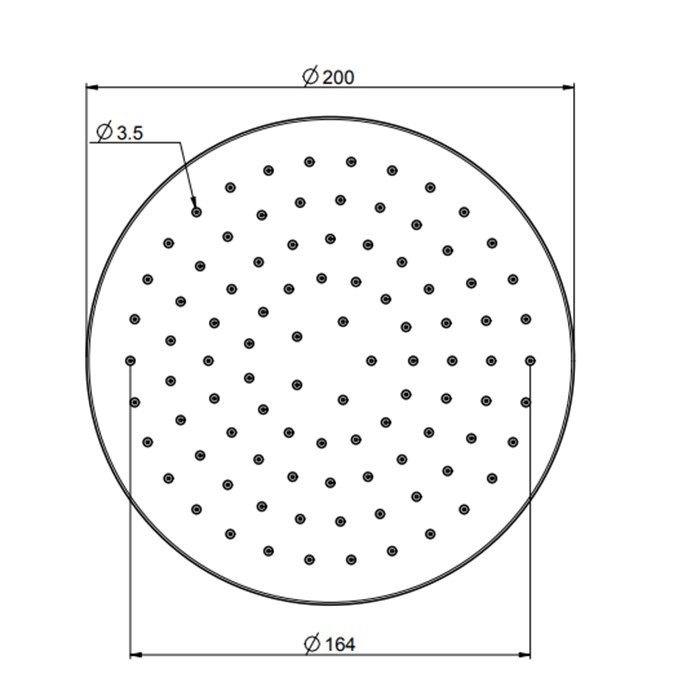 Fima Carlo Frattini верхний душ d 200 мм., из abs wellness, хром арт. f2267/2cr