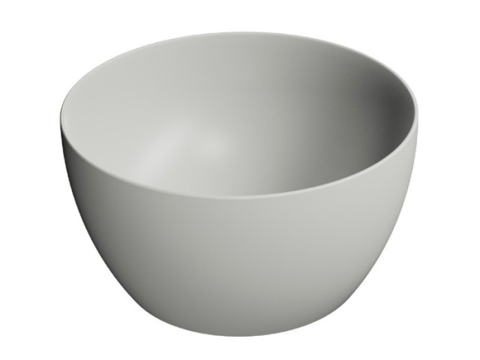 GSI Раковина накладная 42х42х22 см, cenere matte, санфаянс, Color-elements - 885217