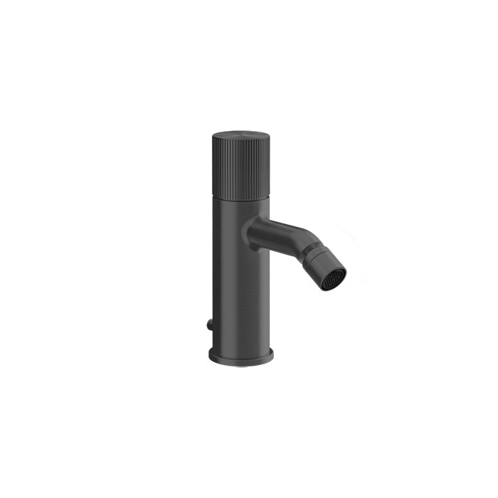 Gessi Смеситель для биде, 1 отв., с донным клапаном, Habito Rigato, 70507#706 цвет: black metal pvd