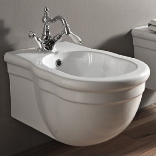 ArtCeram биде (подвесное), heb003 01 00 hermitage цвет: белый глянцевый