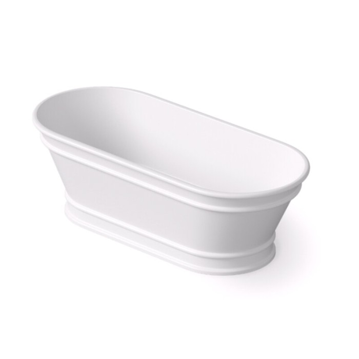 Ванна искусственный камень 175 х 75 см, DEA Design Shadow, белый арт. DD8674 1750 18