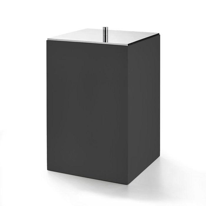 Ведро для мусора 12 L (черный | хром), 3SC BeMood Black - BEMN64ASL