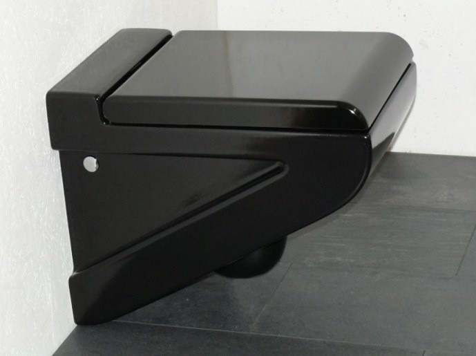 ArtCeram сиденье с крышкой для унитаза, lfa005 03 la fontana цвет: черный глянцевый