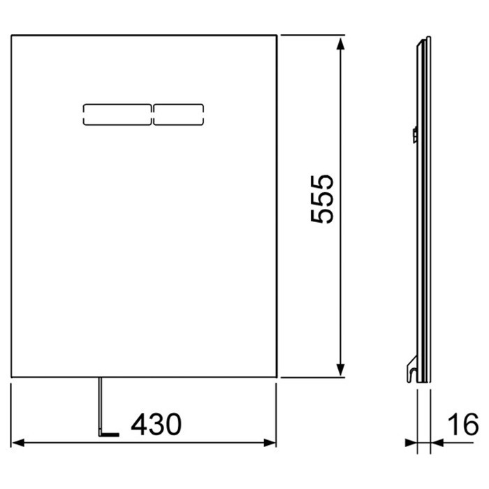 TECE комплект для установки стандартного унитаза с верхней панелью из черного стекла с сенсорным блоком управления sen-touch и нижней панелью стекло черное, lux - 9650003 9650105