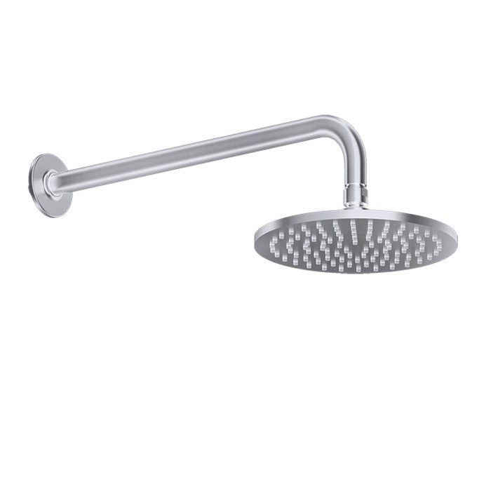 Gessi Душевая головка настенная, шарнирная на 1/2”, d200мм, Inciso, 58148#149 цвет: finox
