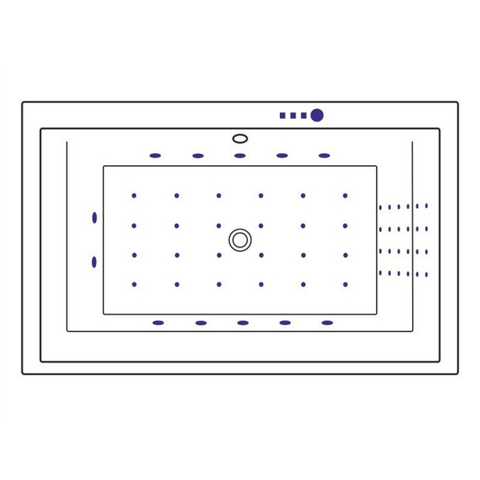 Ванна lux 190x120 nano, Excellent Crown, золото арт. WAEX.CRO19.NANO.GL