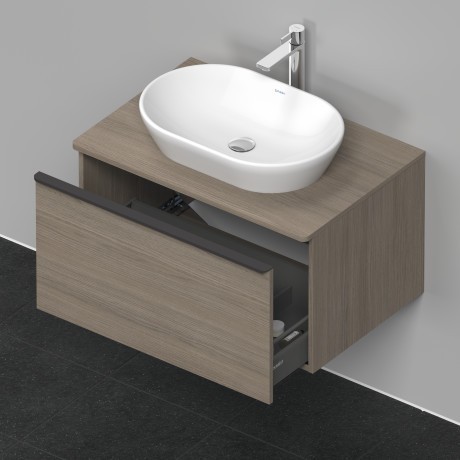 Duravit тумба подвесная под раковину 800 мм х 550 мм, с консолью, d-neo, de494703535 цвет: дуб терра