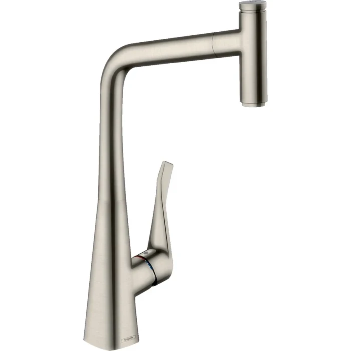 Hansgrohe смеситель для кухни, Metris M71, нержавеющая сталь арт. 73803800